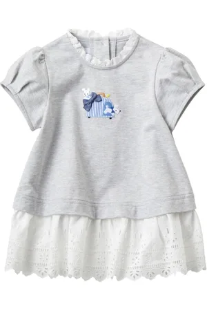 Familiar Lace-trim cotton dress
