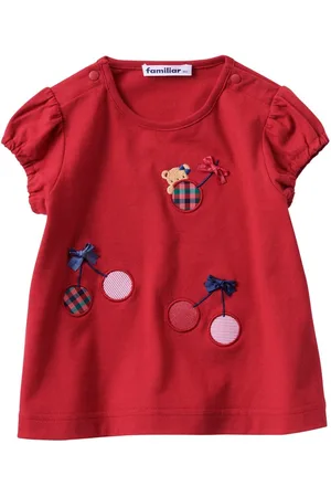 Familiar Bear-motif cotton T-shirt