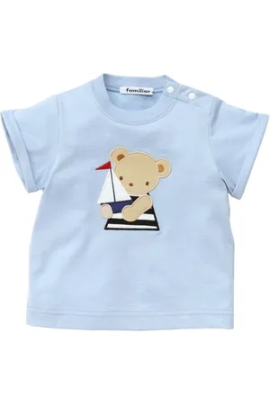 Familiar Bear-motif cotton T-shirt