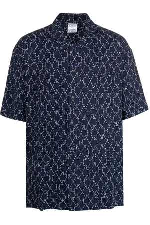 MARCELO BURLON Stitch Cross-print pajama shirt