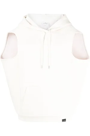 Courrèges Sleeveless drawstring hoodie