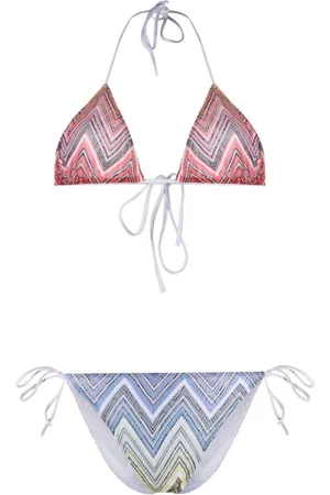 Missoni Chevron-print triangle-cup bikini set