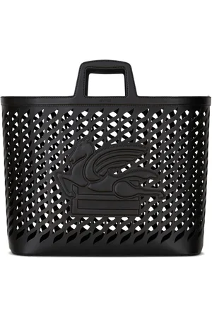 Etro Large Coffa leather tote bag
