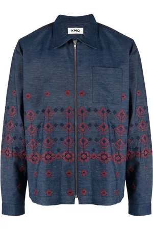 YMC Bowie embroidered denim jacket