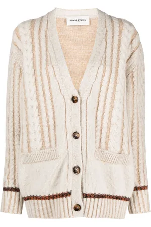 Sonia by Sonia Rykiel Cable-knit V-neck cardigan