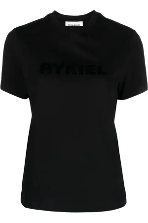 Sonia by Sonia Rykiel Flocked-logo cotton T-shirt