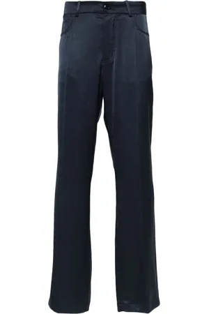 Nanushka Pressed-crease wide-leg trousers