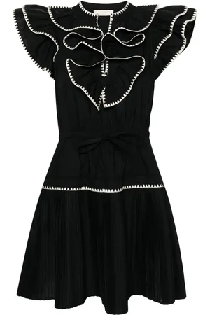 ULLA JOHNSON Athene ruffled cotton minidress