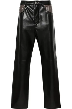 Nanushka Patchwork straight-leg trousers
