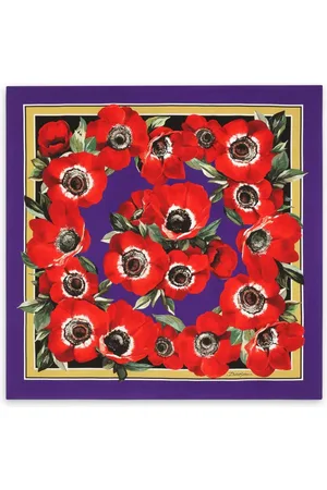 Dolce & Gabbana Floral-print silk scarf