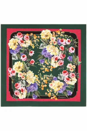 Dolce & Gabbana Floral-print silk scarf