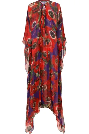 Dolce & Gabbana Floral-print silk kaftan
