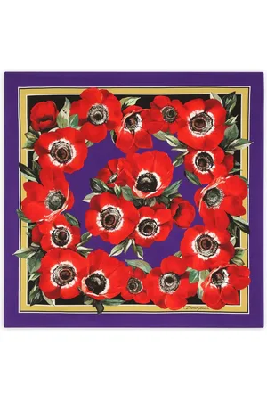 Dolce & Gabbana Floral-print silk scarf