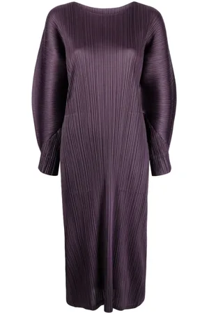 PLEATS PLEASE ISSEY MIYAKE November plissé midi dress