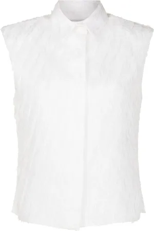 Gloria Coelho Frayed sleeveless shirt