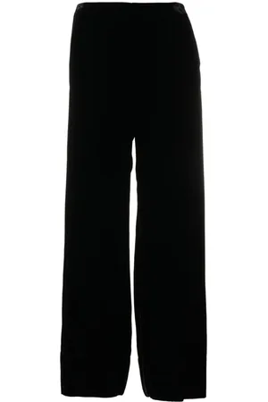 Totême Wide velvet trousers