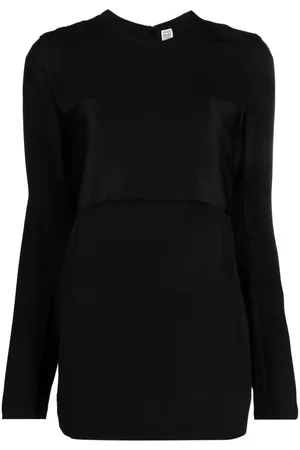 Totême Crepe-texture long-sleeved top