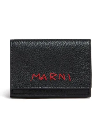 Marni Logo-appliqué leather wallet