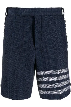 Thom Browne 4 Bar-stripe tweed shorts