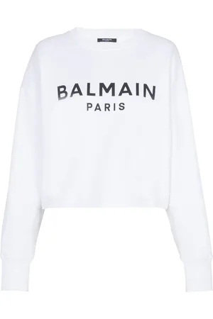 Balmain Logo-print cotton sweatshirt