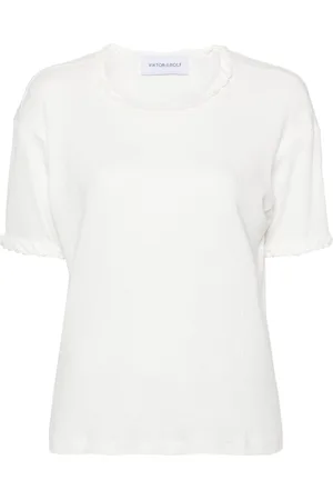 Viktor & Rolf Braid-detail cotton T-shirt
