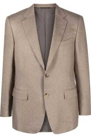 CANALI Notched-lapels silk-blend blazer