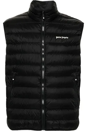 Palm Angels Logo-print padded gilet