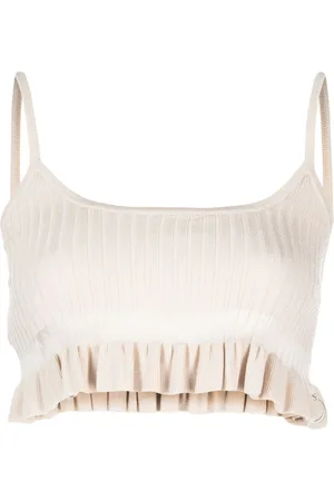 Pinko Ribbed-knit crop top