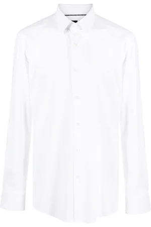 HUGO BOSS Pointed-collar long-sleeve shirt