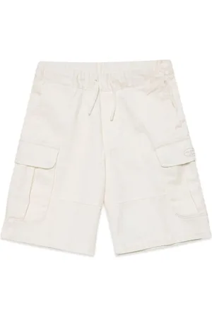 Diesel Logo-embroidery cotton shorts