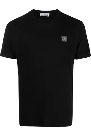 Stone Island Logo-patch cotton T-shirt