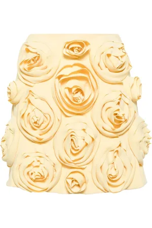 Viktor & Rolf Rose-appliqué miniskirt