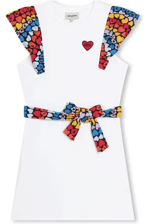 Sonia Rykiel Enfant Heart-print cotton dress