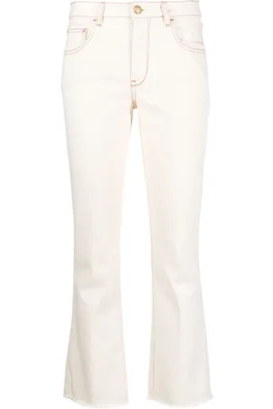 FAY Mid-rise slight-flared cropped jeans