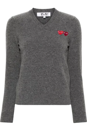 Comme des Garçons Double heart wool jumper