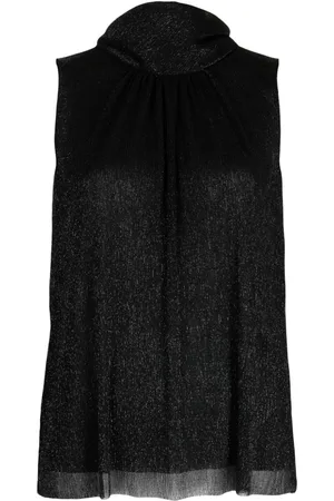 TALBOT RUNHOF Metallic-effect sleeveless top