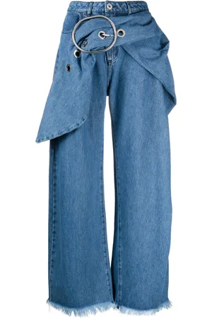 DTT Tall embroidered dot mom jeans in mid blue, ASOS in 2023