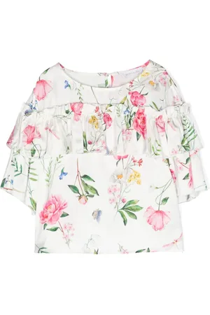 MONNALISA Floral-print ruffled dress