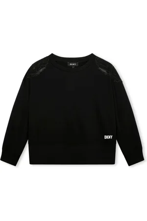 DKNY Logo-embroidered crew-neck swarshirt