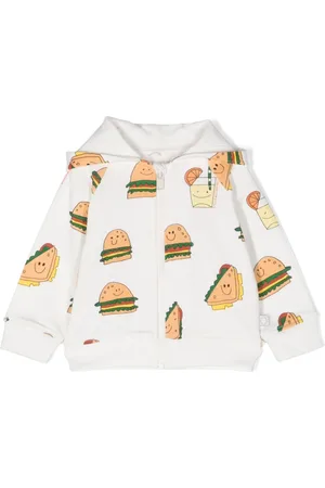 Stella McCartney Illustration-print cotton zip-up hoodie