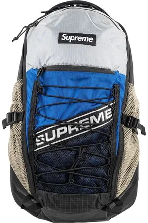 Supreme Logo colour-block backpack