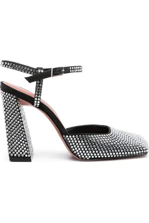 Amina Muaddi Charlotte 95mm crystal-embellished pumps