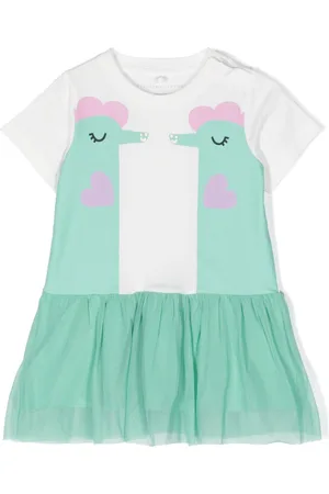 Stella McCartney Illustration style-printed cotton dress