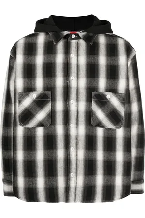 SAINT MXXXXXX Plaid cotton shirt jacket