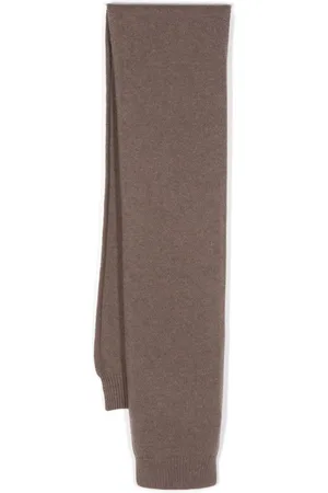 Sunspel Ribbed-trim wool scarf