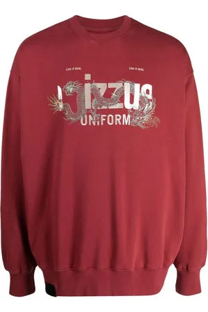 Izzue Logo-print drop-shoulder sweatshirt