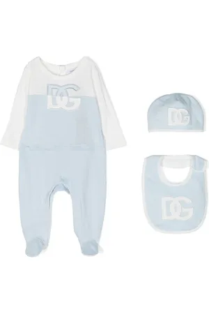 Dolce & Gabbana Logo-patch cotton babygrow set