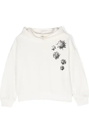 Le pandorine Sequin-embroidered hoodie