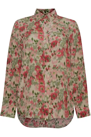 ADAM LIPPES Floral-print silk shirt