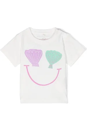 Stella McCartney Shell-print cotton T-shirt